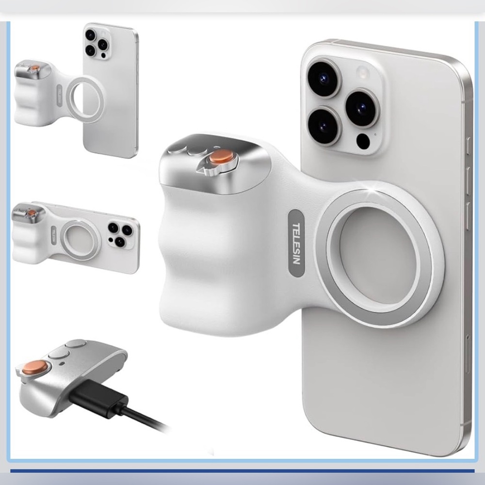 🚨BUNDLE ALERT 🚨 Tekesin Fun Shot Magnetic Grip2 & Magnetic C03 selfie light